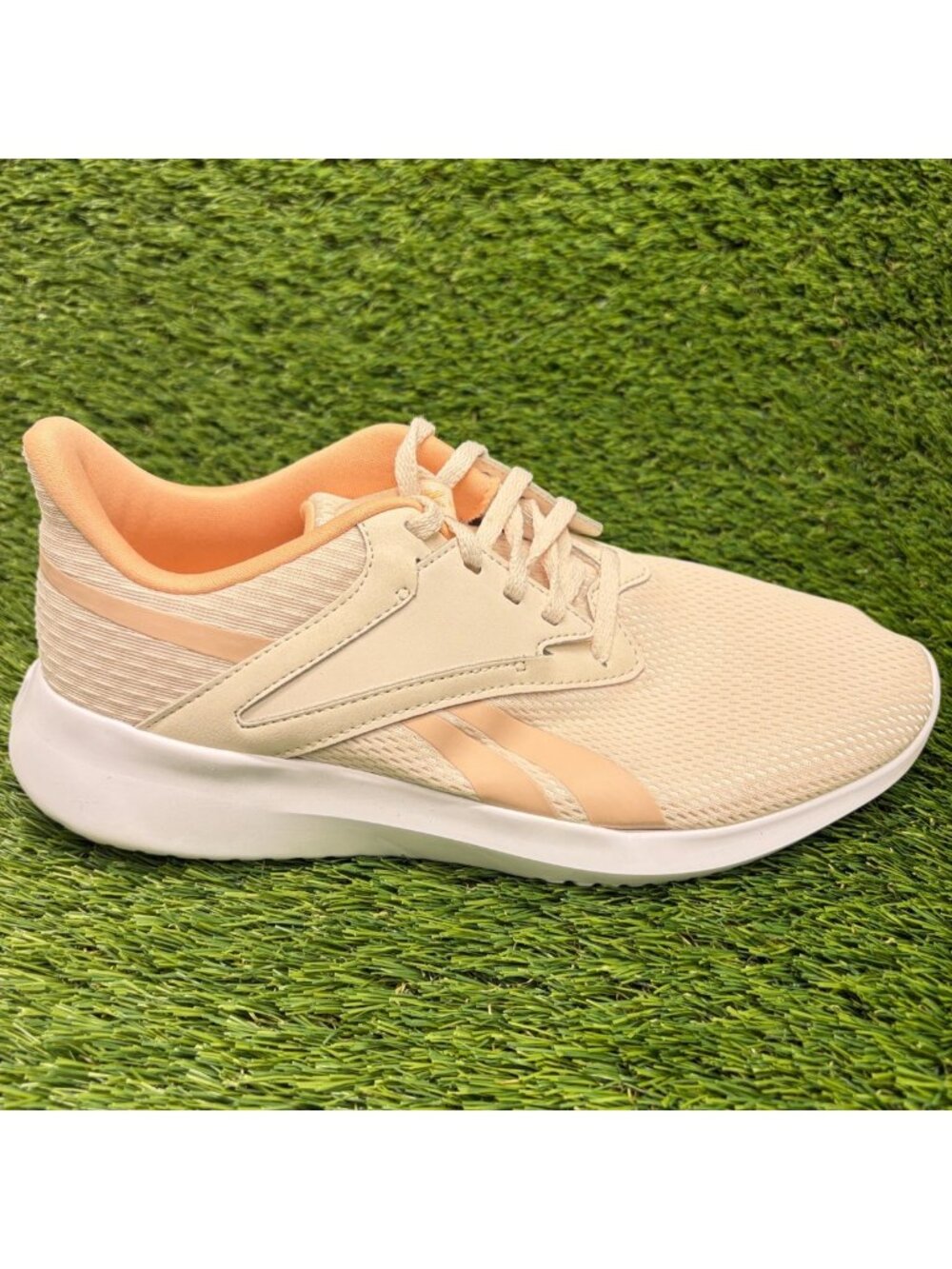 Reebok Fluxlite Womens Size 8.5 Ivory Pink Running Training Shoes Sneakers